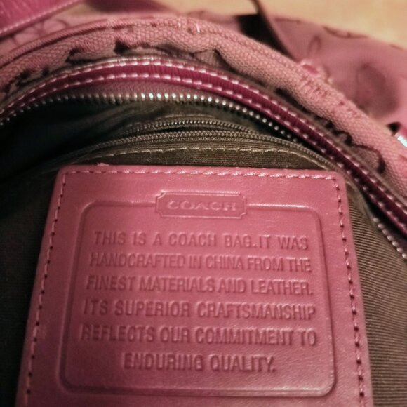 Coach Bag No. G0969-F14035 (purple) - Picture 3 of 6